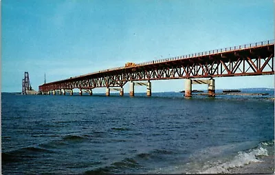 Mackinaw Bridge Under Construction Postcard • $9.99