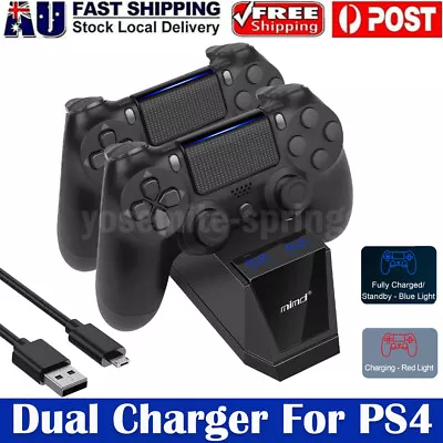 $16.99 • Buy Dual Controller Fast Charger Dock Station Stand For PS4/Playstation 4 Slim/Pro