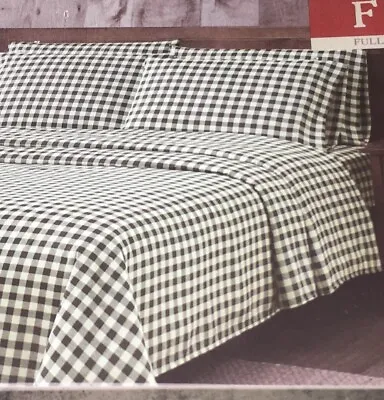 MOSSY OAK CHECKERED 6 PC FULL OR 4 PC TWIN SHEET SET Nature~Cabin~Rustic NEW • $39.96