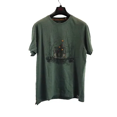 Fatface Mens T-shirt Green Landrover Painted Short Sleeve Crew Neck Size Xl • £24.99