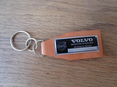 Volvo Data Plate Leather Keychain S80 S60 240 C70 S40 850 V70 1800 ES 940 Pv444 • $19.95