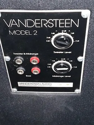 Vandersteen Model 2 Speakers Black With Stands • $400