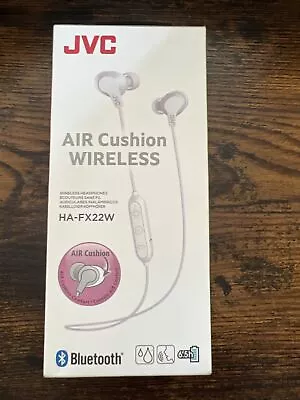 JVC Air Cushion Wireless Headphones Bluetooth 6.5h White • $8
