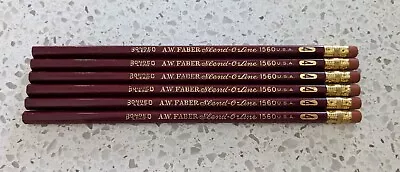 Vtg A.W. Faber Slend  O Line No. 4 Bonded Lead 1560 Set Of 6 NOS • $15