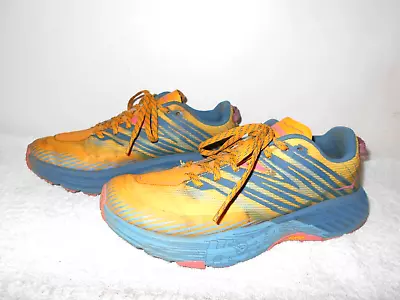 Hoka One One Speedgoat 4 Mens Usa 9 Vibram Sole Athletic Walking Shoes        A2 • $14.99