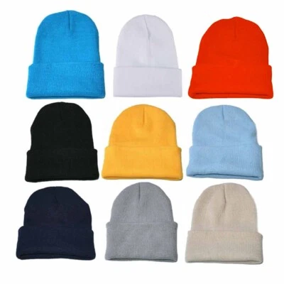$12.89 • Buy Unisex Hop Beanie Hip Slouchy Winter Hat Ski Warm Womens Baseball Caps Ponytail