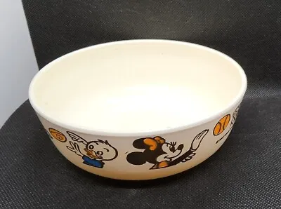 Vintage Disney Characters Mickey Mouse Plastic  Eagle  Cereal Bowl • $12.99