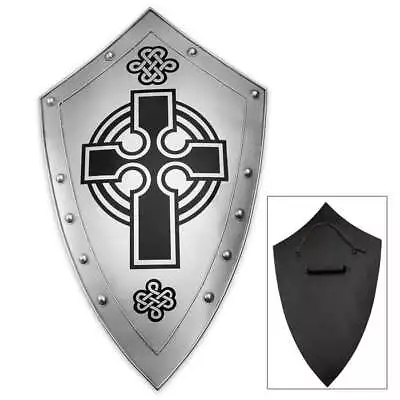 Crusaders Cross Iron Faith Shield | Authentic Medieval Replica • $72.98