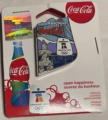 2010 Vancouver Olympics Coke Coca Cola Day 12 Pin • $29.99