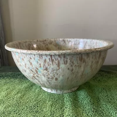 Texas Ware #118 Melamine Melmac Confetti Splatter Mixing Bowl Turquoise • $40