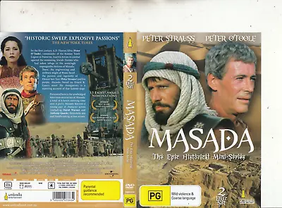 Masada-1981-[Peter Strauss]-The Epic Historical-TV Mini Series-Movie HC-2 DVD • $35.85