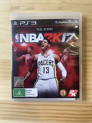 Paul George NBA 2K17 PlayStation 3 PS3 Game Preowned VGC Rare Complete PAL • $15.99