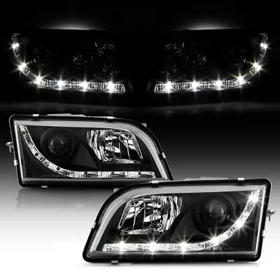 For 00-03 Volvo S40/V40 L+R Black Halo Angel Eye Projector Headlight Signal Lamp • $267.66