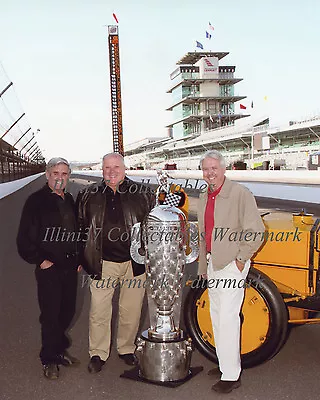 A J Foyt Al Unser Rick Mears 4x Winners Indy 500 Auto Racing 8x10 Photo • $5.95