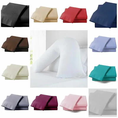 V Shaped Pillow & Pillow Case Cover Orthopaedic Nursing Pregnancy Baby Support • £4.99