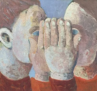 Irish 20C Contemporary Artist Stephen Darragh -b1963 - Heads & Hands • £375