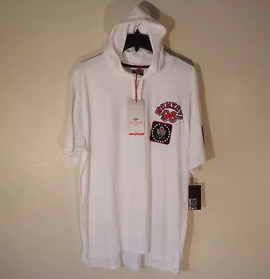 Nwt Men's Large Enyce S/s White Logo Mcmxcvii 96 Hoodie Hooded T-shirt $44 #1594 • $24.99