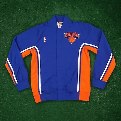 1992-93 New York Knicks NBA Mitchell & Ness Blue Men's Authentic Warm Up Jacket • $149.99