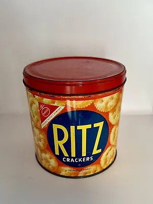 Great For Display Vintage  Tin Ritz Nabisco Crackers 13 Ounce Nice No Res • $5.99