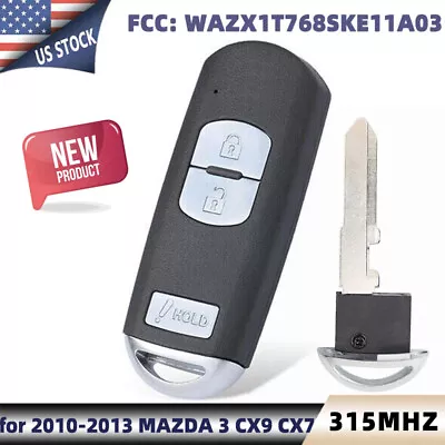 Keyless Entry Smart Remote Car Key Fob For MAZDA 3 CX-7 CX-9 WAZX1T768SKE11A03 • $71.72