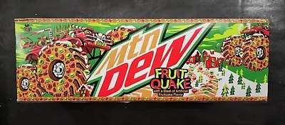 Mountain Dew Fruit Quake 12-Pk 12 Oz. Cans Mtn Dew Holidays Xmas LIMITED EDITION • $9.99