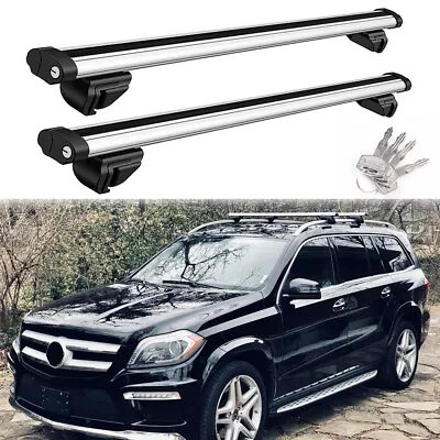 53  Rooftop Rack Rail Crossbar Cargo Luggage For Mercedes-Benz GL550 GL500 GL450 • $139.11