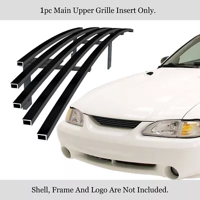 Fits 1994-1998 Ford Mustang Black Main Upper Billet Grille Grill Insert • $33.99