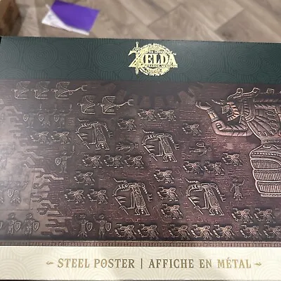$25 • Buy The Legend Of Zelda Tears Of Kingdom Collectors Edition ICONART Steel Poster NEW