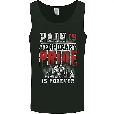 Pain Gym Training Top Bodybuilding Fitness Mens Vest Tank Top • £10.49