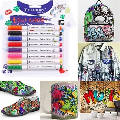 Art Graffiti Painting Tools Textile Paint Pen Fabric Marker Pen T-shirt Markers • £5.40