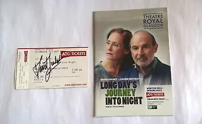 David Suchet Signed Theatre Ticket Includes Theatre Advert Booklet • £180