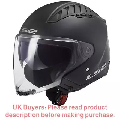 LS2 OF600 COPTER II Matt Black-06 Jet Helmet - New! Free Shipping! • £96.56