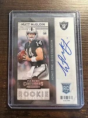 A96432 - 2013 Panini Contenders #197A Matt McGloin Auto RC • $20