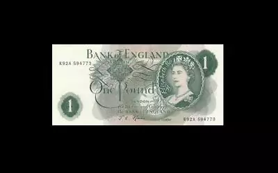 1966-70 BANK OF ENGLAND QEII 1 POUND **Fforde**  R  (( GEM UNC )) • £0.80