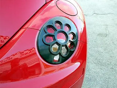 06-10 Vw Volkswagen Beetle Daisy Flower Tail Light Paintable Black 2pc Covers • $29.99