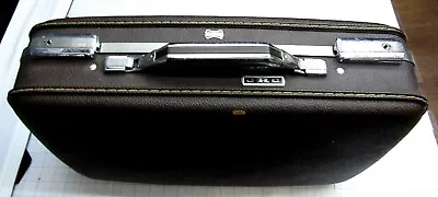 VINTAGE American Tourister Hard-Shell Briefcase - Brown - No Key - 19x14x5 • $19.88