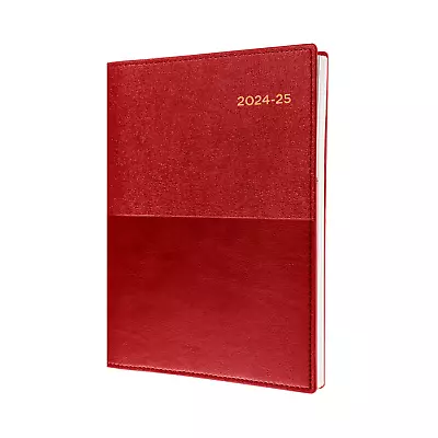 2024 2025 Financial Year Diary Collins Vanessa Week To View WTV A5 Red • $21.99