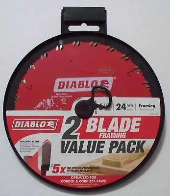 Diablo 2 Pack 6-1/2  24T Circular Saw Blade Framing - Italy - Combo Ship • $15