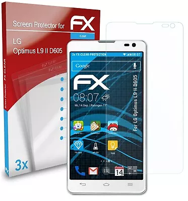 AtFoliX 3x Screen Protector For LG Optimus L9 II D605 Clear • £12.09