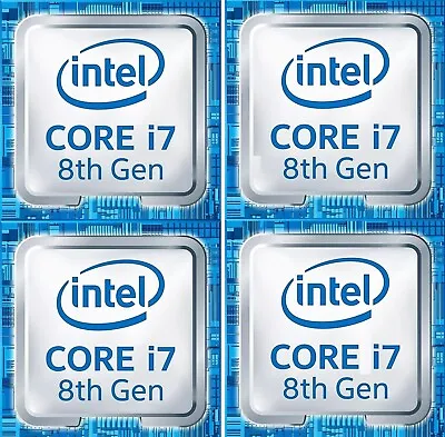 Intel Core I7 8th Gen CPU Sticker Laptop/PC Desktop Badge Label Decal Emblem • $4.34