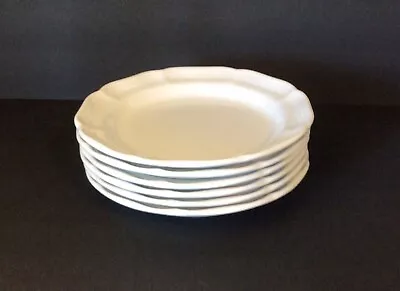Mikasa French Countryside Scalloped Salad Plates 8  White F9000 • $7.50