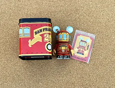 Disney Store San Francisco Red Car Trolley Tin Box 3  Vinylmation Figure • $20