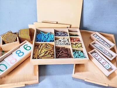 Montessori Wood & Beads Educational Items Numerous/various Pieces • $45