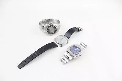 Men's Vintage C.1970's WRISTWATCHES Hand-wind/Automatic WORKING Inc. Rotary X3 • $1.52