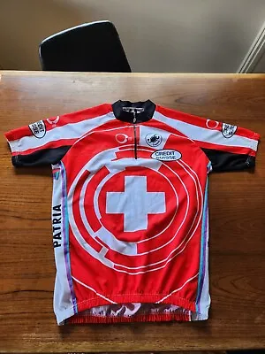 Vintage Castelli Credit Suisse Cycling Shirt Jersey Helveta Patria Size XXL Mens • $30