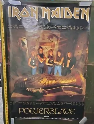 VINTAGE POSTER Iron Maiden  Powerslave  Album Promo Heavy Metal Dickenson 1984 • $72