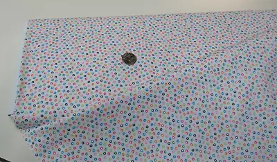 Michael Miller Quilt-craft Fabric SLOTH COLORFUL SPOTS White 2 Yds (cx-11140) • $10.77