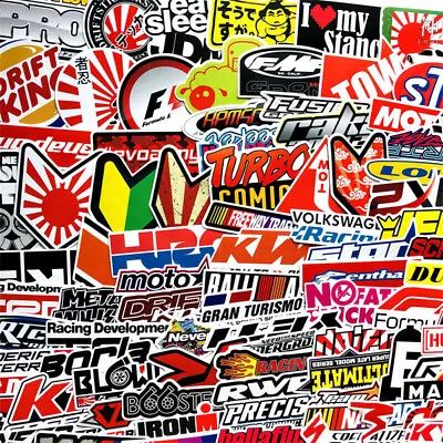 100PCS JDM Stickers Pack Car Motorcycle Racing Motocross Helmet Vinyl Decals Lot • $9.99