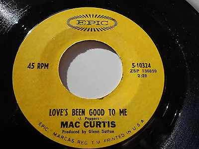 MAC CURTIS NM The Quiet Kind 45 Love's Been Good To Me 5-10324 Epic  • $19.95