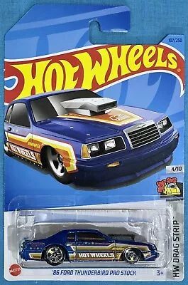 NEW HOT WHEELS 2023 - '86 FORD THUNDERBIRD PRO STOCK - No. 107/250 - DRAG STRIP • $7.75